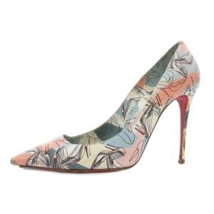 Christian Louboutin パンプス ハイヒール 総柄 ポインテッドトゥ 38.5 マルチカラー /FF GY62