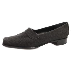 JIMMY CHOO パンプス シューズ スクエアトゥ 37.5 グレー /FF GY62