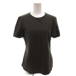 Tシャツ カットソー ビジュー 半袖 42 カーキ /FF GY62
