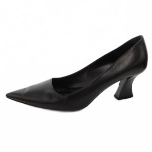 PRADA パンプス ポインテッドトゥ チャンキーヒール 35.5 黒 ブラック /FF GY62