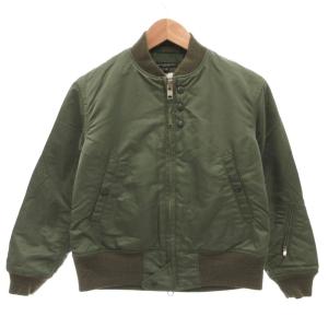 × BEAMS BOY MA-1 ブルゾン ジャケット ジップアップ 中綿 P カーキ /FF GY62