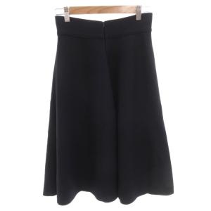 FOXEY Knit Skirt Circular Mini 38 ネイビー