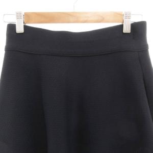 FOXEY Knit Skirt Circular Mini 38 ネイビー