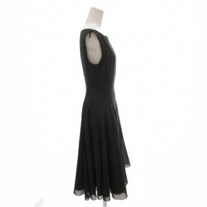 FOXEY NEW YORK ワンピース ボートネック ノースリーブ ロング 38 グレー 39441 /FF GY62