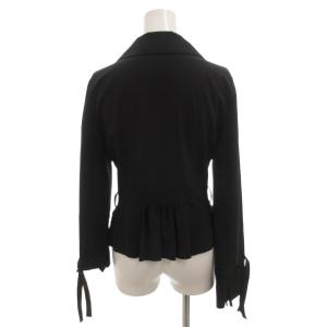 FOXEY NEW YORK テーラードジャケット ブレザー ギャザー 40 紺 ネイビー /FF 22993 GY62
