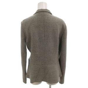 Max Mara 白タグ テーラードジャケット ビジネス シルク 絹 40 グレー /FF GY62