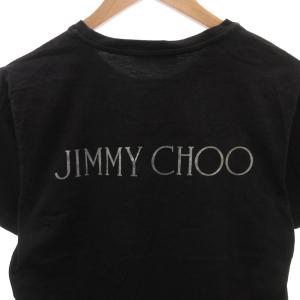 JIMMY CHOO Tシャツ ロゴプリント バイカラー 半袖 L 黒 ブラック /FF GY62