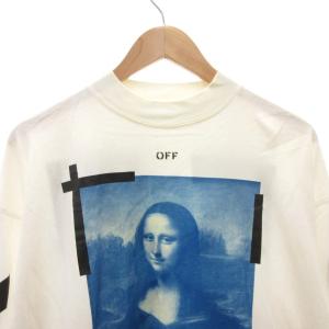 Off-White モナリザ ロンT Tシャツ プリント 長袖 M 白 ホワイト /FF GY62