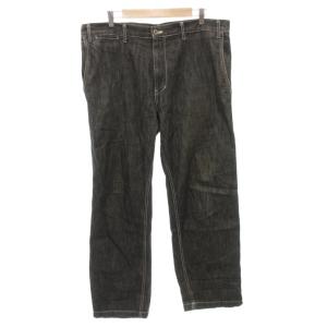 シンチバック デニムパンツ ジーンズ ストレート M 黒 ブラック TD-03 /FF GY62