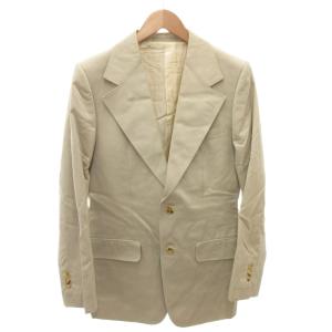 テーラードジャケット YSLロゴ ビジネス 46 ベージュ /FF GY62