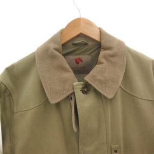 CORNELIANI ステンカラーコート 襟コーデュロイ ひざ丈 50 ベージュ /FF GY62