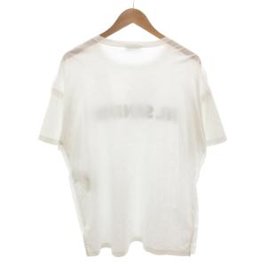 JIL SANDER Tシャツ カットソー ロゴ プリント 薄手 半袖 M 白 ホワイト /FF GY62