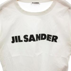 JIL SANDER Tシャツ カットソー ロゴ プリント 薄手 半袖 M 白 ホワイト /FF GY62