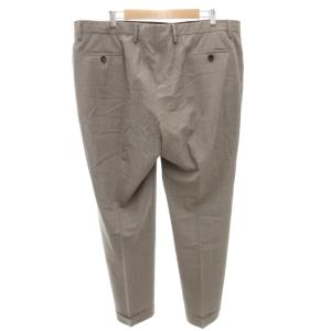 GIORGIO ARMANI スラックス パンツ テーパード ウール ベージュ /FF GY62