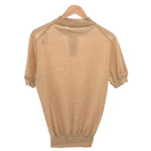 Ermenegildo Zegna タグ付き ポロシャツ カットソー 半袖 50 ベージュ /FF GY62
