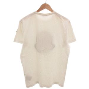 MONCLER Tシャツ カットソー ロゴパッチ ラウンドネック 半袖 XL 白 ホワイト /YJ GY62