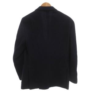 LARDINI テーラードジャケット ブレザー ダブル ウール 48 紺 ネイビー /FF GY62