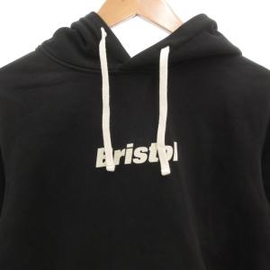 F.C.Real Bristol スウェットフーディ パーカー ロゴプリント 長袖 S 黒 ブラック FCRB-252092 /FF GY62
