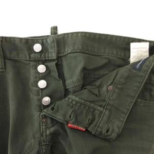 DSQUARED2 デニムパンツ ジーンズ テーパード ボタンフライ 48 ダークグリーン /YJ GY62