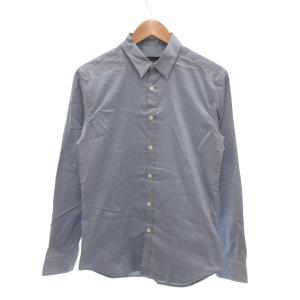 タグ付き シャツ 38 長袖 コットン 水色 ライトブルー /NU GY62