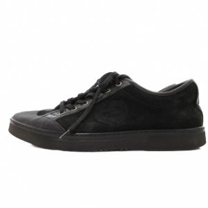 GUCCI シェリーライン スニーカー シューズ リアルスエード ロゴ 41.5 黒 ブラック /YJ GY62