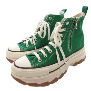 美品 TREKWAVE Z HI トレックウェーブ オールスター 厚底スニーカー シューズ 27 緑 グリーン