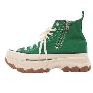 CONVERSE 美品 TREKWAVE Z HI トレックウェーブ オールスター 厚底スニーカー シューズ 27 緑 グリーン