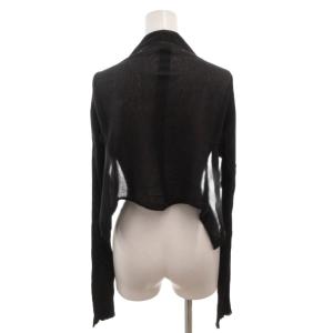 Rick Owens カーディガン ニット 羽織り ショート 短丈 L 黒 ブラック /FF GY62