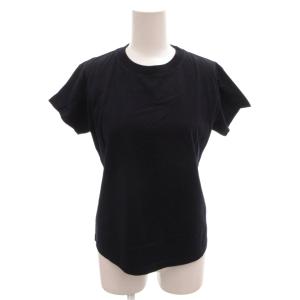 Tシャツ カットソー ロゴ刺繍 半袖 S 紺 ネイビー /FF GY62
