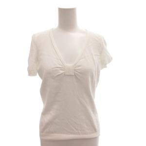 Tシャツ カットソー Vネック 半袖 42 白 ホワイト /FF GY62