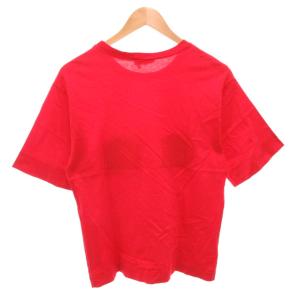Salvatore Ferragamo Tシャツ カットソー ヴァラリボン プリント 半袖 S 赤 レッド /FF GY62