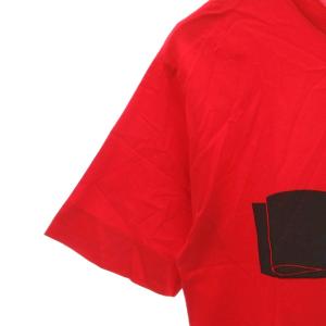 Salvatore Ferragamo Tシャツ カットソー ヴァラリボン プリント 半袖 S 赤 レッド /FF GY62