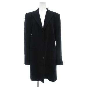 Max Mara 白タグ セットアップ スーツ ジャケット パンツ 42 黒 ブラック ストライプ柄 ノッチドラペル /ML