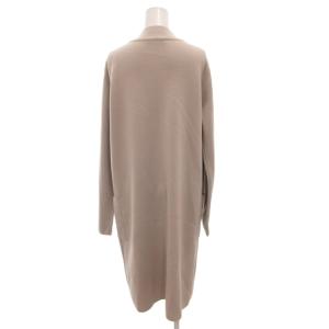 Max Mara ロングカーディガン ニット ウール L グレージュ /FF GY62