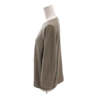 BRUNELLO CUCINELLI ニット セーター ラメ カシミヤ ラグランスリーブ 長袖 M グレー ゴールド色 /YJ GY62