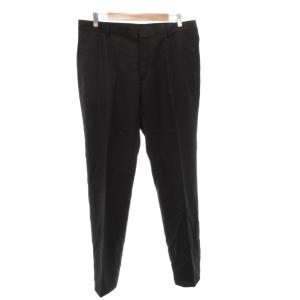 パンツ スラックス センタープレス ウール 50 黒 ブラック /FF GY62