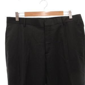 DIOR HOMME パンツ スラックス センタープレス ウール 50 黒 ブラック /FF GY62