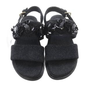 MARNI サンダル ストラップ 38 グレー /SR GY62