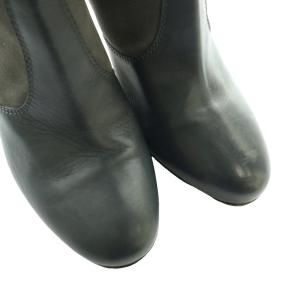 DSQUARED2 フォックスファー スエード ミドルブーツ ロング 38 グレー /SS OS GY62