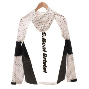 F.C.Real Bristol 21SS ジップアップパーカー ジャケット ドット ロゴ S 白 ホワイト /FF