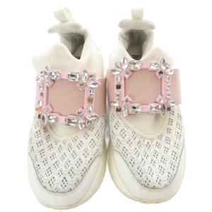 ROGER VIVIER ヴィヴラン スニーカー ロゴ 37 白 ホワイト ピンク /SR GY62