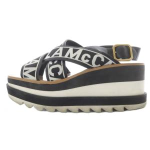 STELLA McCARTNEY スニークエリス サンダル ストラップ 37.5 黒 ブラック 白 ホワイト /SR GY62