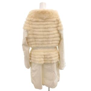Ermanno Scervino ファーダウンコート ホワイト