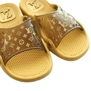 LOUIS VUITTON モノグラム ビーチサンダル 34 キャメル