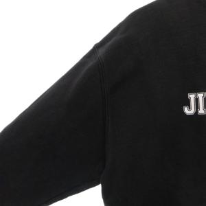 JIMMY CHOO スウェット トレーナー ロゴ プリント バイカラー 長袖 S 黒 ブラック /FF GY62