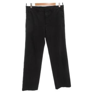 パンツ スラックス ストレート ストレッチ 46 黒 ブラック /FF GY62