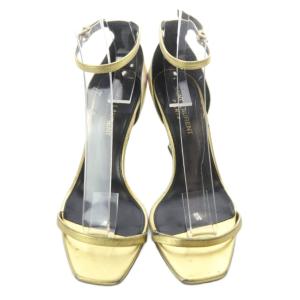 SAINT LAURENT PARIS オピウム サンダル 35 ゴールドカラー