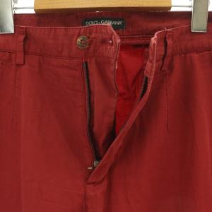 DOLCE&GABBANA メンズスリムフィットチノパンツ 48 ボルドー /SS OS GY62