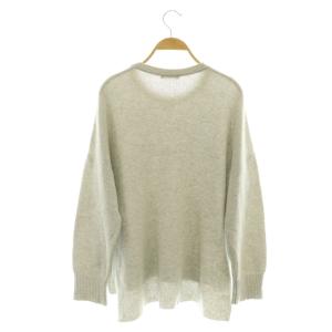theory luxe ニット セーター 長袖 クルーネック 無地 カシミヤ 38 グレー /BB GY62