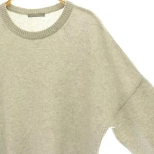 theory luxe ニット セーター 長袖 クルーネック 無地 カシミヤ 38 グレー /BB GY62